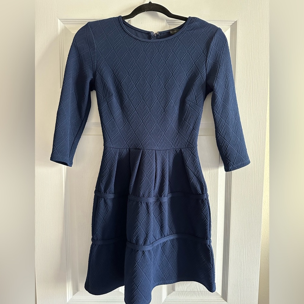City Studio Navy A-line dress - Size Juniors 3
